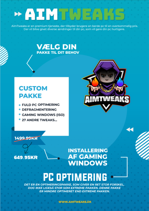 AimTweaks: Custom Pakke [FPS Boost 25-80%]
